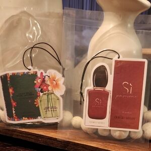 NWOT Set Of 2  Giorgio Armani Si Passione & Marc Jacobs Daisyworld Air Freshners
